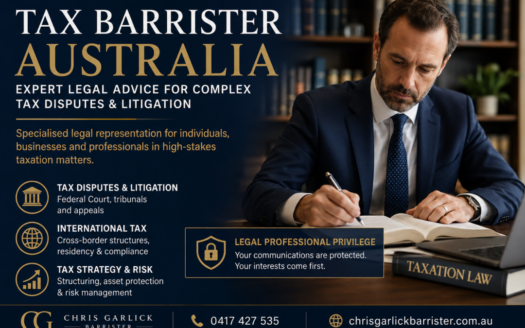 Tax Barrister Australia: Combining Accounting Expertise with Legal Strategy in Serious Tax Matters